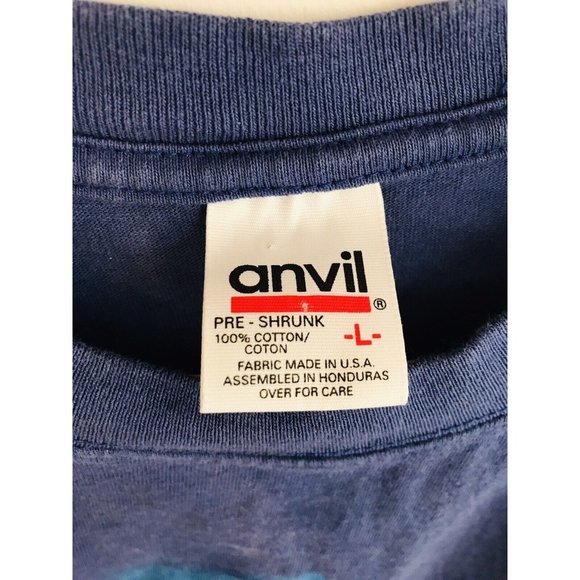 Vintage Large Alaska Distressed Blue T Shirt - Picture 4 of 6